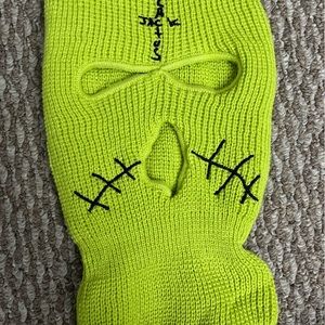 Travis Scott Jackboys neon green ski mask